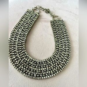 Metal Bib/choker necklace.